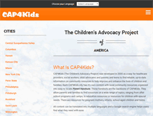 Tablet Screenshot of cap4kids.org